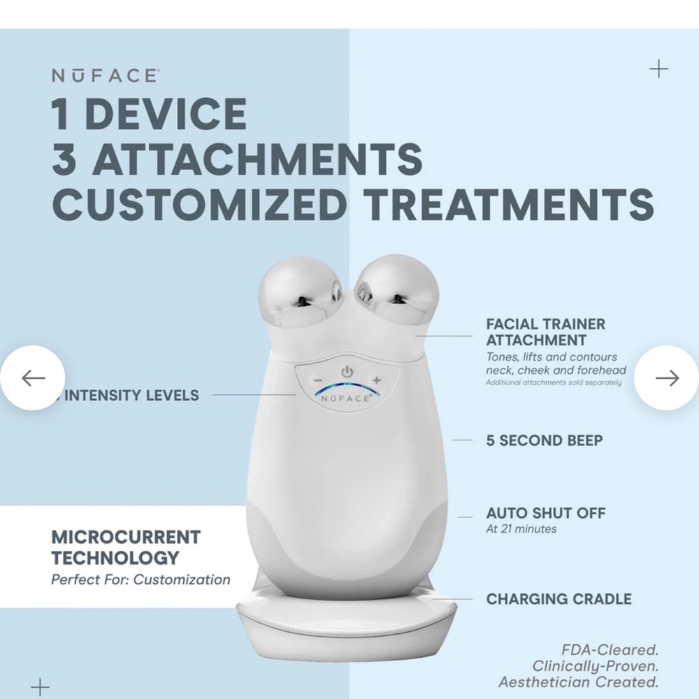 Fully Functional Used NuFace Microcurrent Facial Toning Device